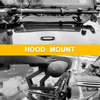 Hi Lift Jack Mounting Bracket Hood Hinge Kit for Jeep Wrangler JK 2007 2018