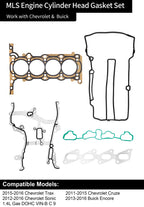 Engine Head Gasket Kit For 2011 2016 Chevy Cruze Sonic Trax Buick Encorde 1.4L