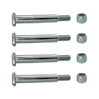 Deck Wheel Bolts with Lock Nuts for Cub Cadet Husqvarna 137644 738 3056 4 Pack