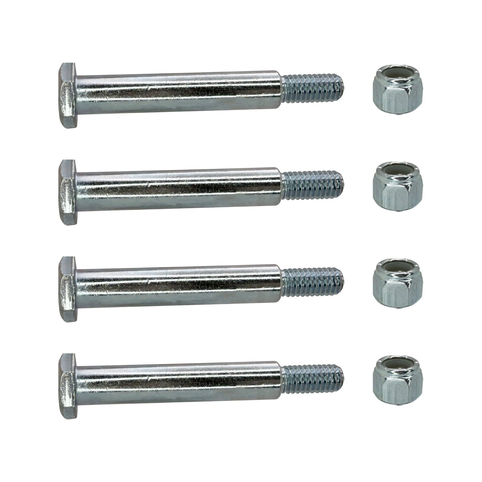 Deck Wheel Bolts with Lock Nuts for Cub Cadet Husqvarna 137644 738 3056 4 Pack