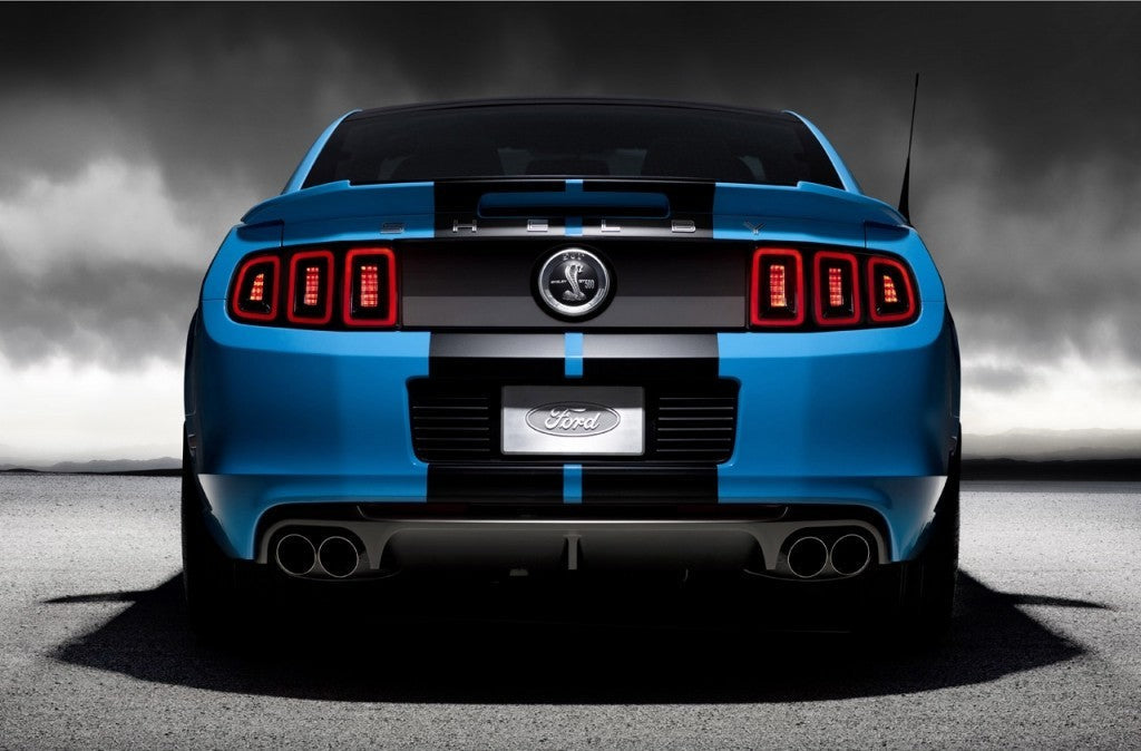 11 Inch Black Carbon Fiber Vinyl Rally Racing Stripes for Ford Mustang Cobra