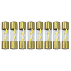 AGU Fuse Multipack 10A 20A 30A 40A 50A 60A 80A 100A Gold Glass Inline Car Audio