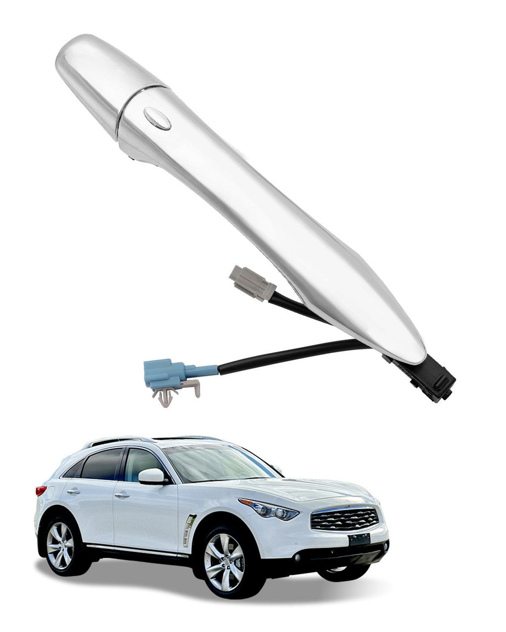 Exterior Passenger Door Handle with Smart Keyless Entry for Infiniti 08-20