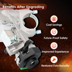 Ignition Switch Lock Cylinder Keys with Chip for Honda Civic 01 05 1.3L 1.7L