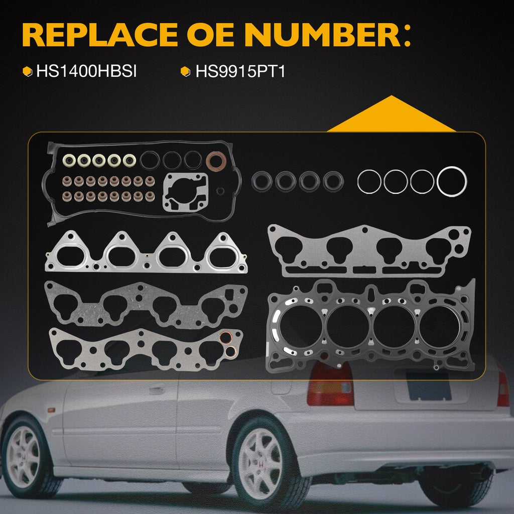 HS9915PT1 Cylinder Head Gasket Set for Honda Civic Del Sol HX CX DX 1996 00 1.6L