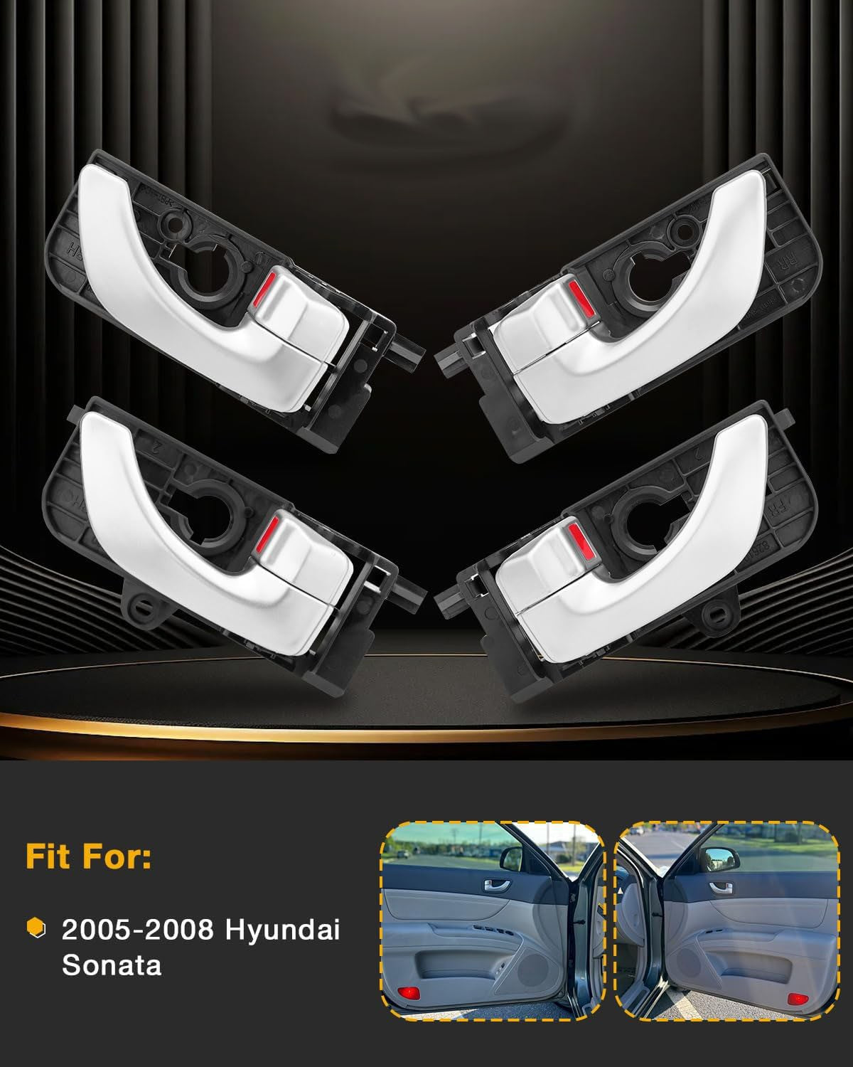 HY1352134 Inside Interior Door Handle Kit for Hyundai Sonata 2005-2008 HY1553108