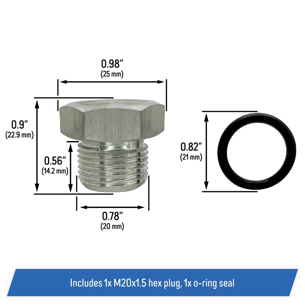 Oil Level Sensor Plug for Chevy GM LS Engines 97 to 14 M20x1.5 Corvette Camaro