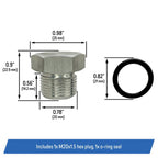 Oil Level Sensor Plug for Chevy GM LS Engines 97 to 14 M20x1.5 Corvette Camaro