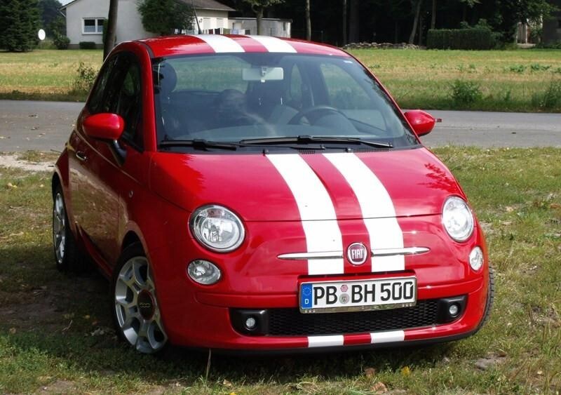 6 Inch Dual Vinyl Rally Stripes Racing Stripe Bonus Install Kit for Fiat 500