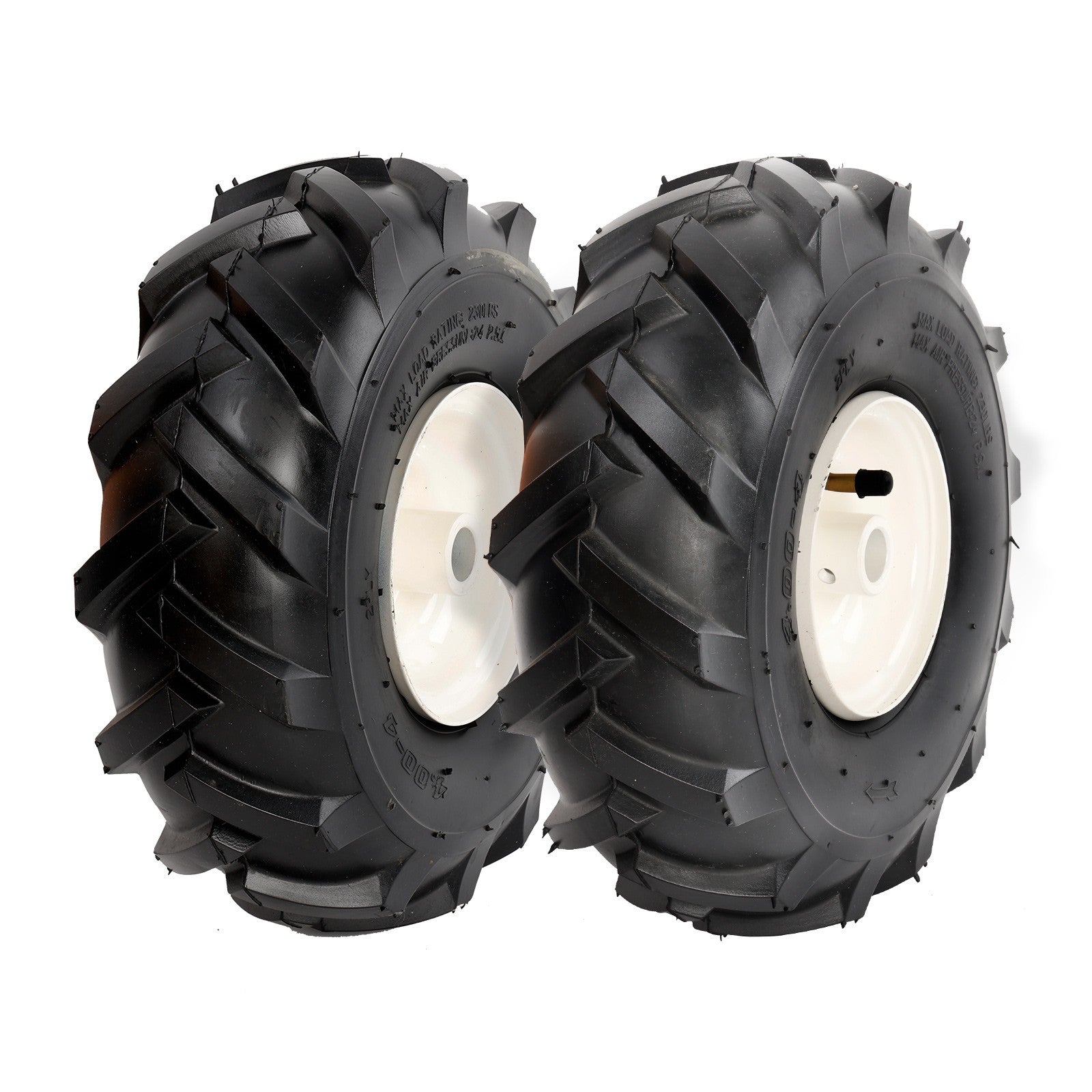 11x4.00x4 Tiller Tire Wheel For Craftsman Troy Bilt 3 1/8 3/4 Axle 2 Piece