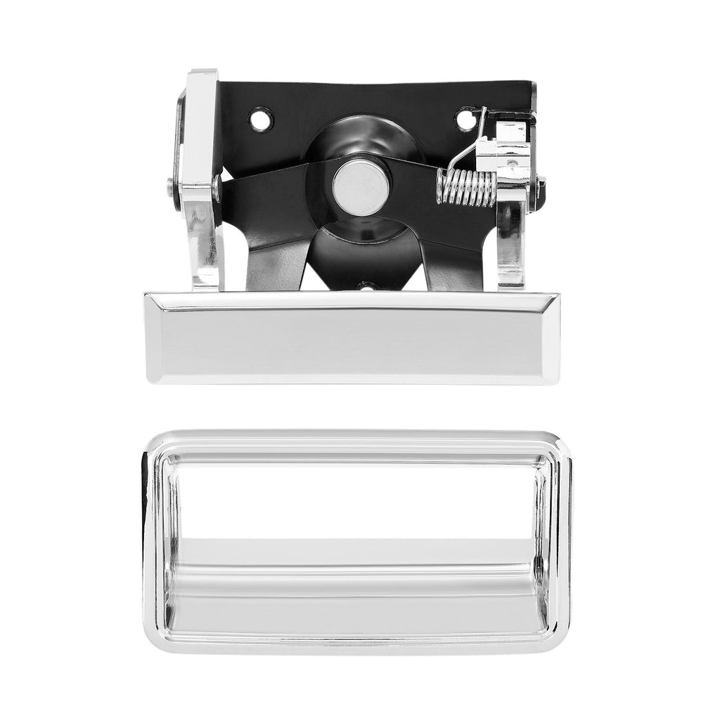 Chrome Tailgate Handle and Plastic Bezel Set for 1988 2000 GMC C K 1500 2500 3500