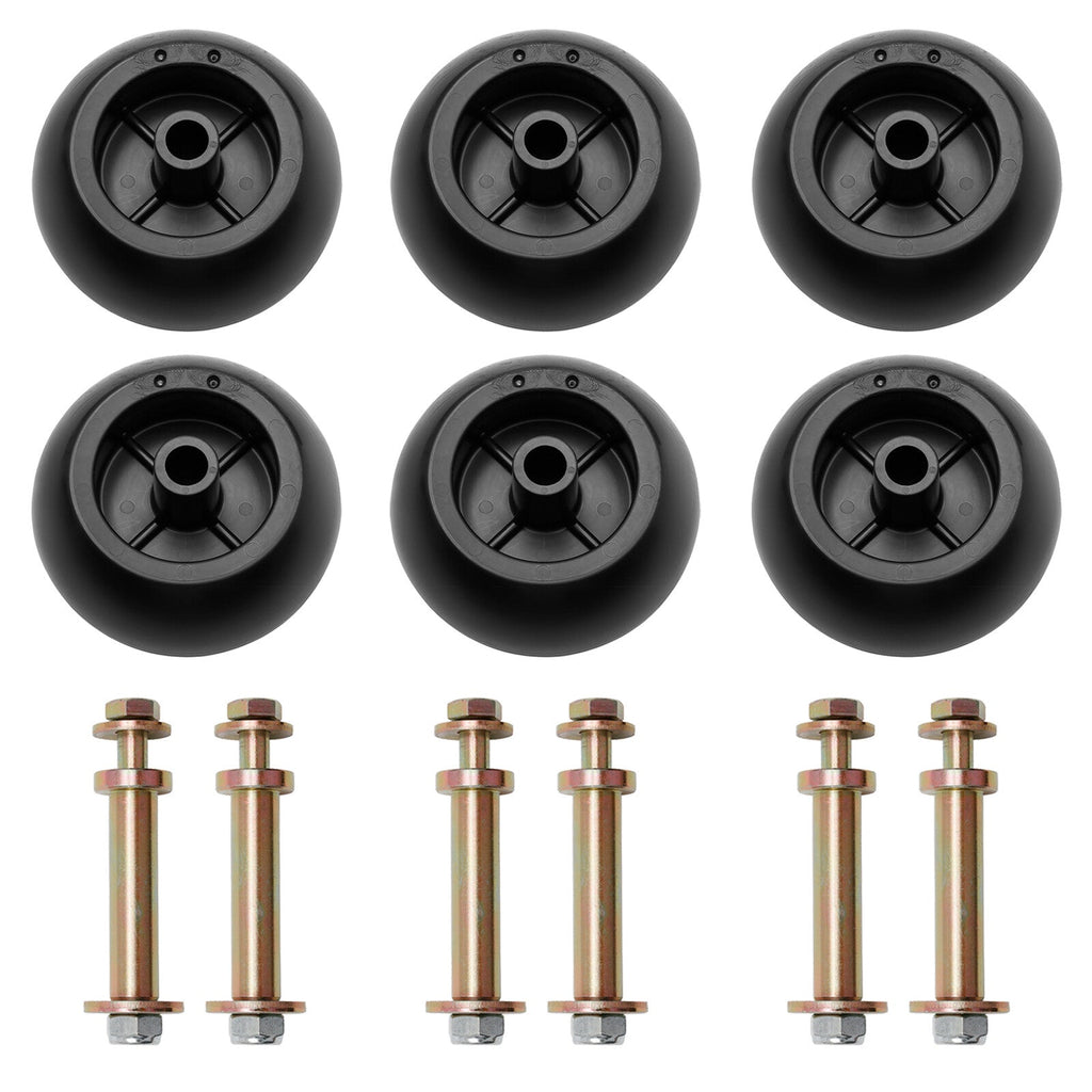 K535142110 Mower Deck Wheels Kit for Kubota Anti Scalp Wheel K537142110 6Pcs