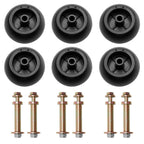 K535142110 Mower Deck Wheels Kit for Kubota Anti Scalp Wheel K537142110 6Pcs