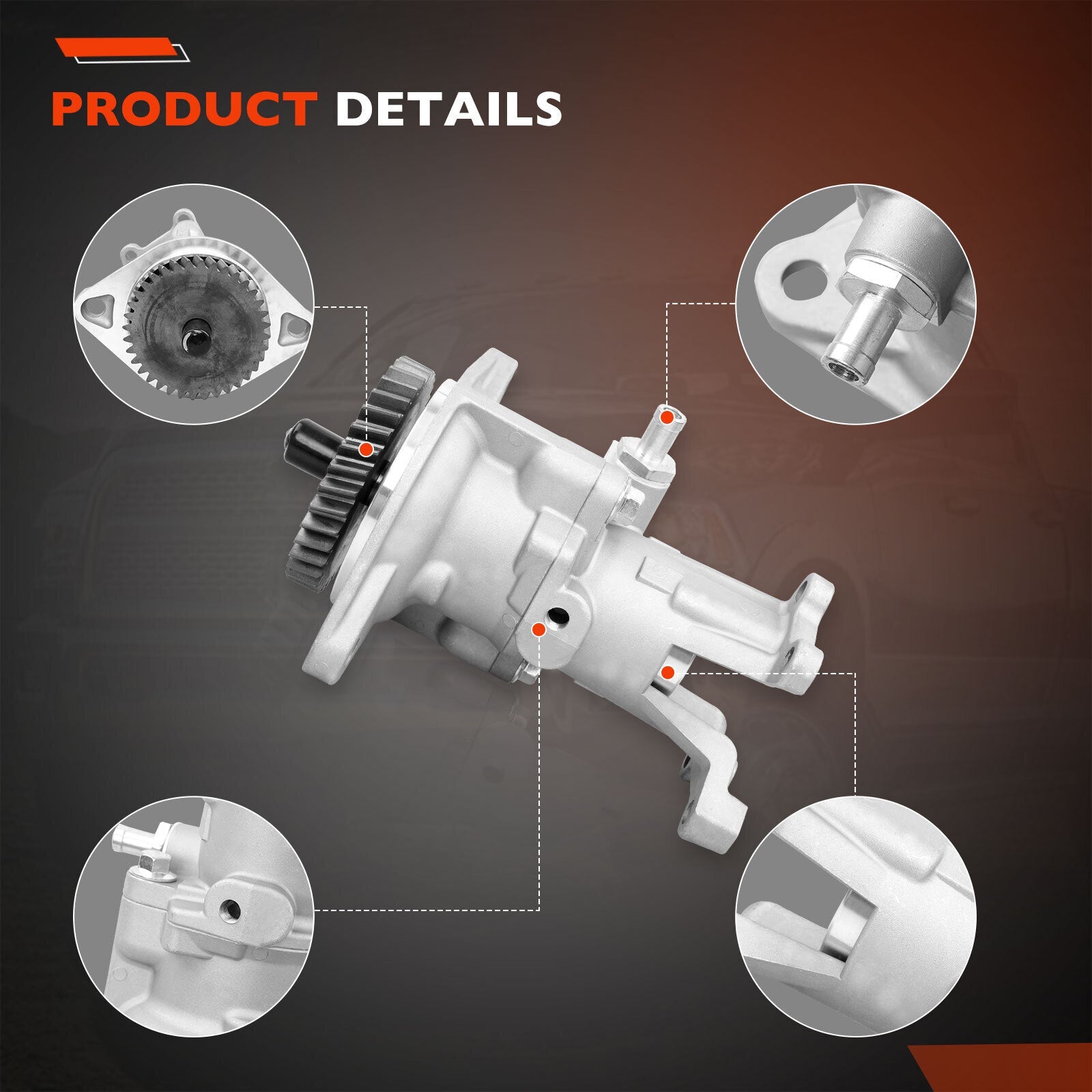 904810 Gear Driven Vacuum Pump for Dodge Ram 2500 3500 94-02 5.9L Cummins Diesel