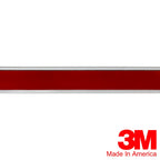 White Chrome Side Body Trim Molding 7 8 Inch Formed Pointed Ends Vintage Style