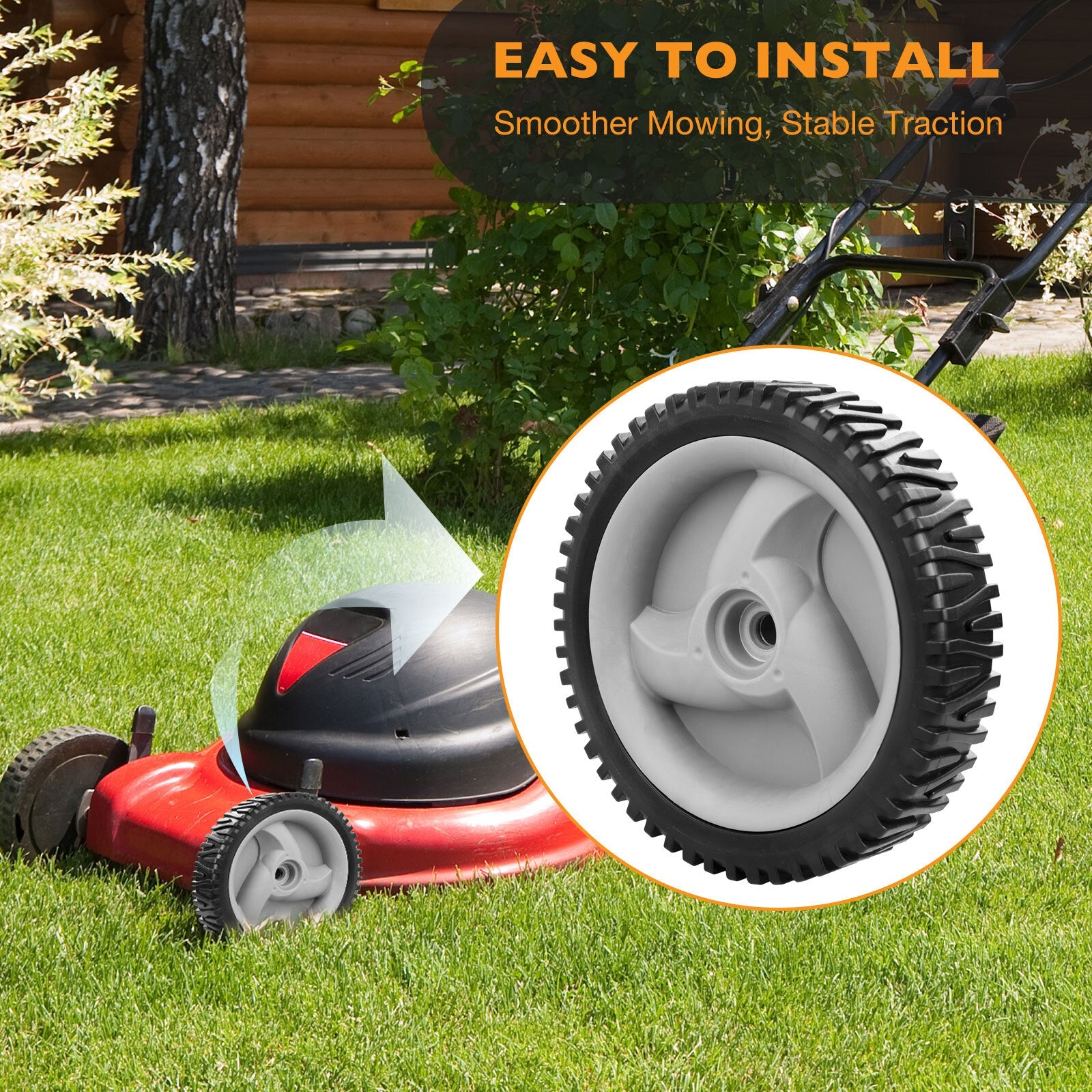 8in Lawn Mower Wheel Front Drive for Craftsman 583719501 194231X427 917376080