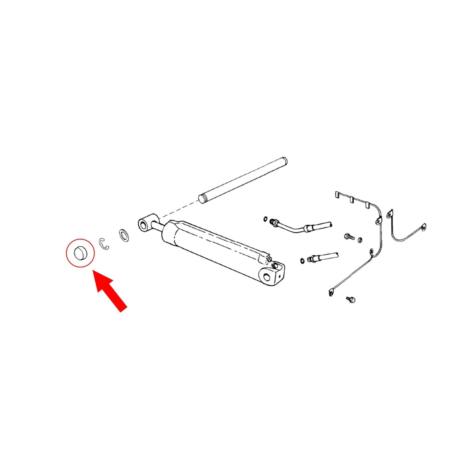 3857522 0778214 Tilt Trim Cylinder Pivot Pin Cap for Volvo Penta OMC Cobra