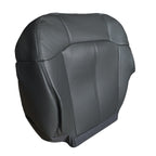 Driver Passenger Leather Seat Cover Black for GMC Sierra Silverado 1999 2002