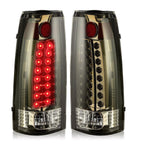 DOT Fits 88 98 Chevy GMC C K 1500 3500 Yukon Silverado Smoke LED Tail Lights