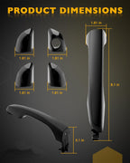 82651F2010 Black Outside Exterior Door Handle Kit For 2017-2020 Hyundai Elantra