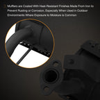 Left Side Muffler For Honda GX630 GX660 GX670 GX690 Engine Mower Snow Blower