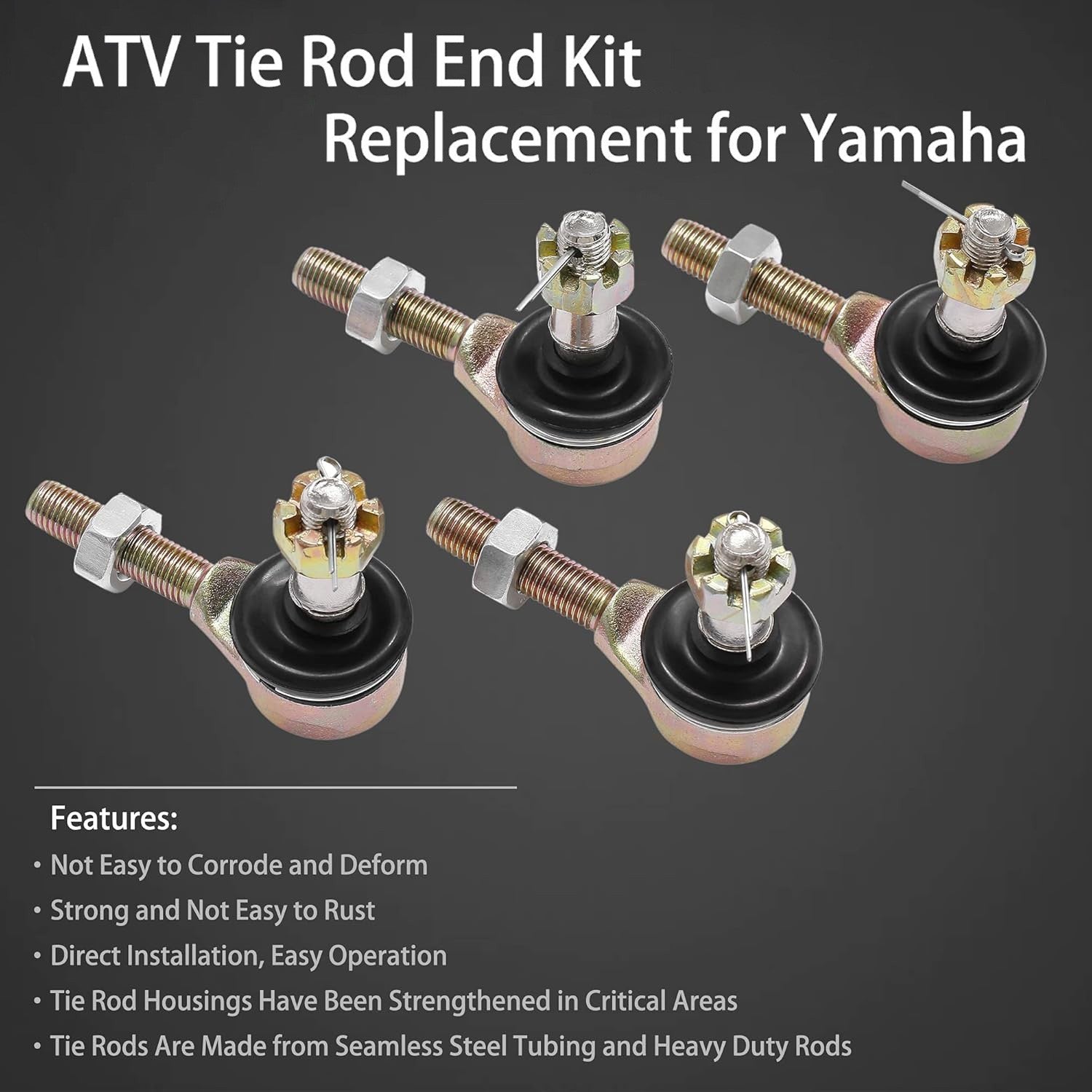 Tie Rods with End Kit Ball Joint for Yamaha Banshee 350 YFZ350 1987 2006 2