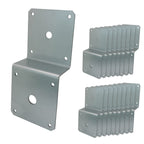 Galvanized Deck Joist Tie Plate Z Bracket for 2x4 Cross Joist and 4x4 Post 20 Piece