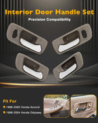 72165S84A01ZC Interior Door Handle Kit for Honda 1998 2004 Accord Odyssey