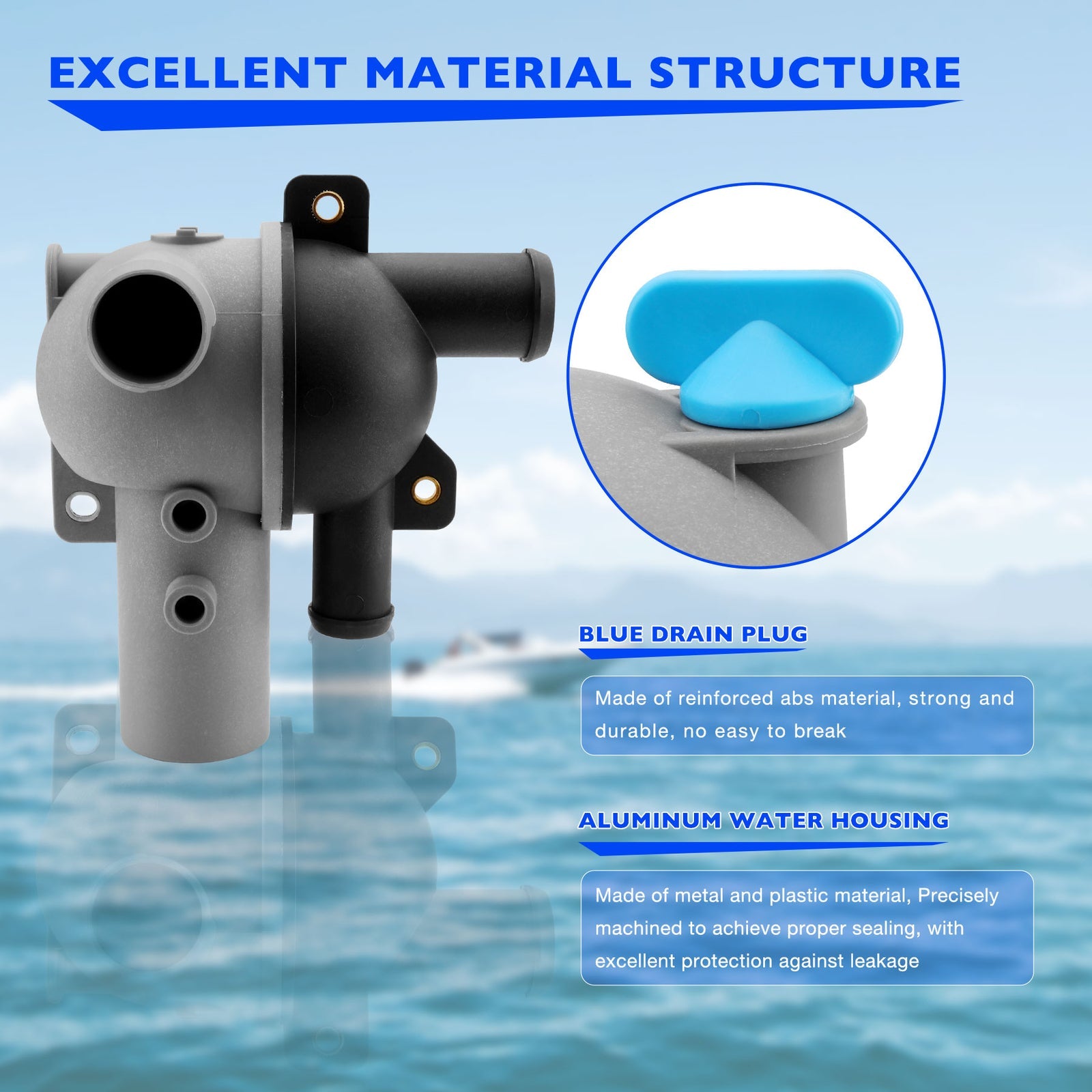 863631T1 Distribution Housing for Mercury Mercruiser 4.3 5.0 5.7 6.2L Inboard