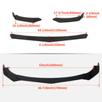 Front Bumper Lip Spoiler Splitter Body Kit Diffuser for 2018 2020 Toyota Camry