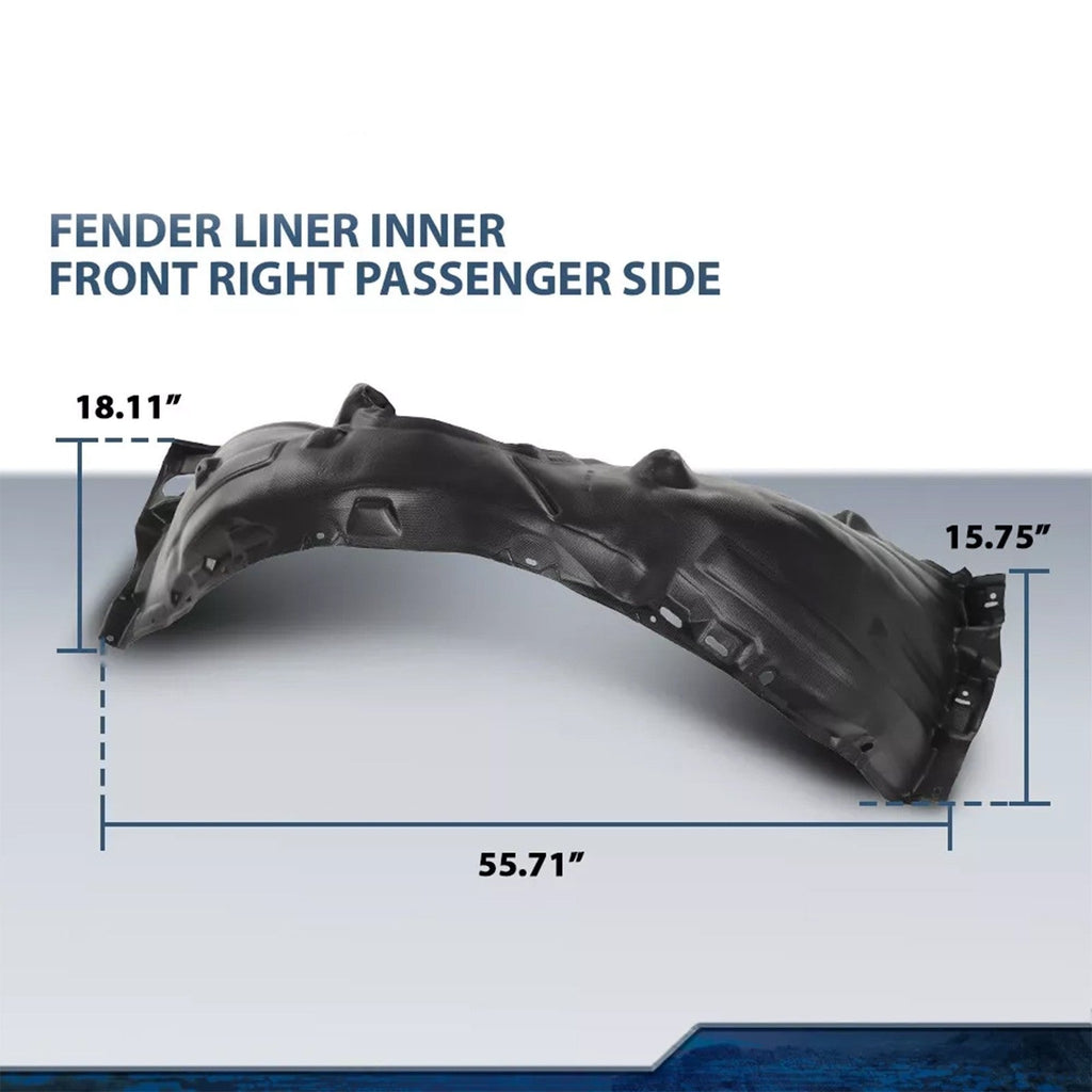 5387506280 Front Fender Inner Liner for 2018-2024 Toyota Camry RH Side