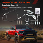 P7100 Throttle Swap Kit 60 Adjustable Cable Mounting Brackets Return Springs