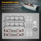 Cylinder Head Gasket Set for 350 CID Mercruiser Volvo Penta Crusader GM Marine
