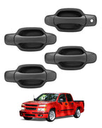 Exterior Door Handle Set Front Rear For Chevy Colorado GMC Canyon 04 12