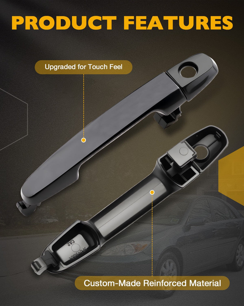 69211AA020C0 83913 Interior Exterior Door Handle for Toyota Camry 02 06 8 Piece