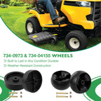 7340973 73404155 Lawn Mower Deck Roller Wheel Kit For Cub Cadet Craftsman 4pc