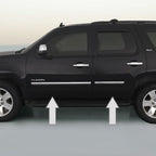 Chrome Side Door Trim Rocker Panel Molding for GMC Yukon Yukon XL 07-14