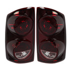 Pair Red Smoke Tail Lights Lamps for 2007-08 Dodge Ram 1500 07-09 Ram 2500 3500