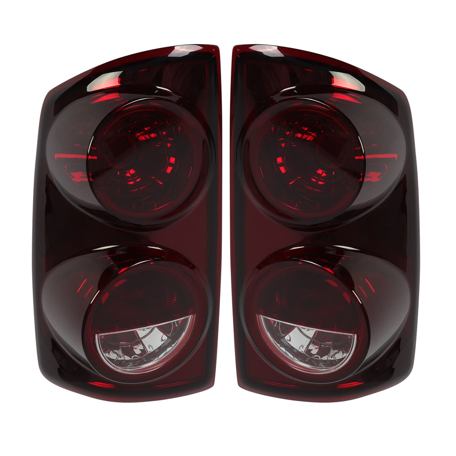 Pair Red Smoke Tail Lights Lamps for 2007-08 Dodge Ram 1500 07-09 Ram 2500 3500