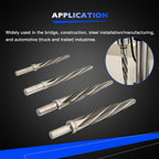 M2 HSS Taper Chucking Reamer Set 3/8 1/2 5/8 3/4 Fits Reamers Bit