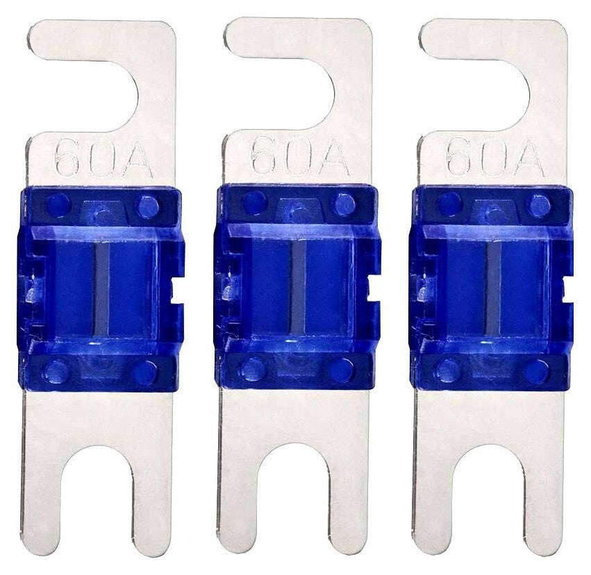 Mini ANL Fuse 60 Amp 32V AFS for Auto Marine Stereo Audio Video 3 Pack