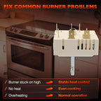 DG44-01006B Dual Burner Infinite Switch for Samsung Electric Range Oven Control
