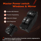 Power Window Door Mirror Switch for Chevy Silverado GMC Sierra 00 02 1500 2500
