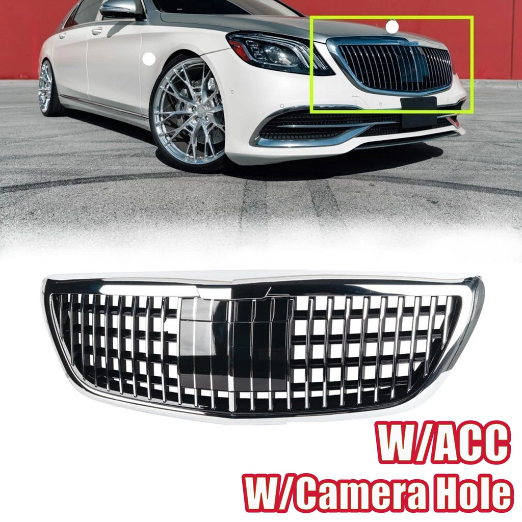 Chrome Front Grille MayBach W/ACC for 2014-2020 for Mercedes Benz S-Class W222