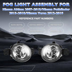 Led Bumper Fog Light Driving Lamp For Nissan Altima Versa Sentra 2004 2019 Pair
