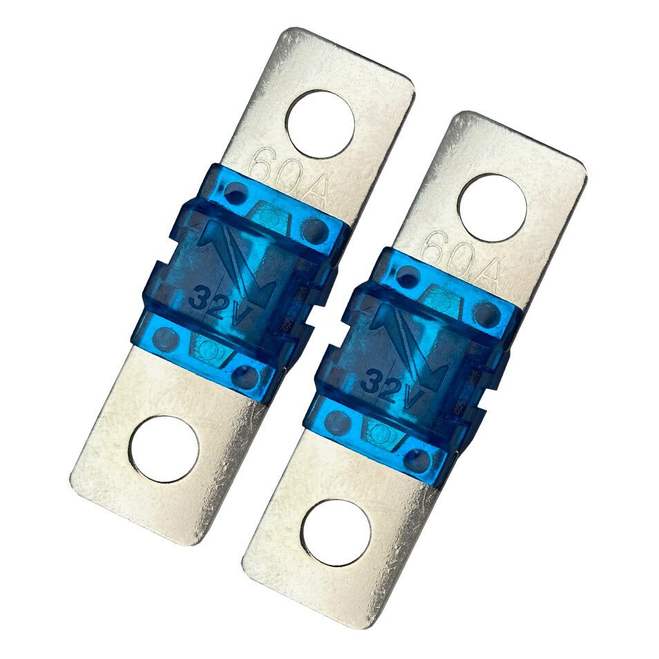 MIDI AMI 60A 60 Amp 32V Fuse for Auto Marine Stereo Audio Video Bolt On 2 Pack