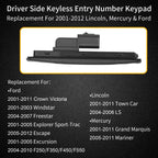 Driver Door Keyless Entry Number Keypad For 01 12 Lincoln Ford F 250 350 450 550