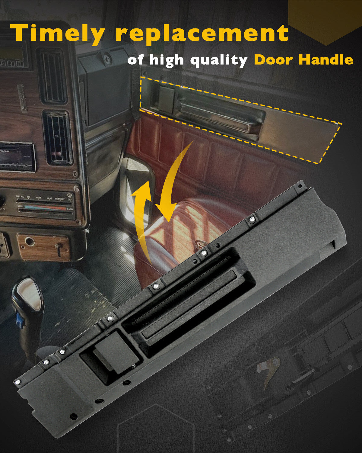761 5210 Interior Passenger Side Door Handle for Freightliner FLD Classic 88 12