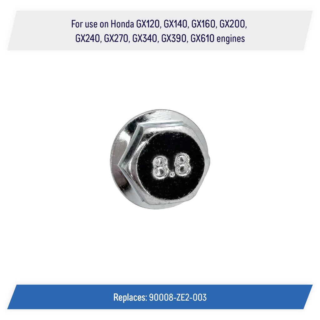 Recoil Starter Flange Bolts 6x10 for Select Honda GX Engines 90008 ZE2 003 6 Pack