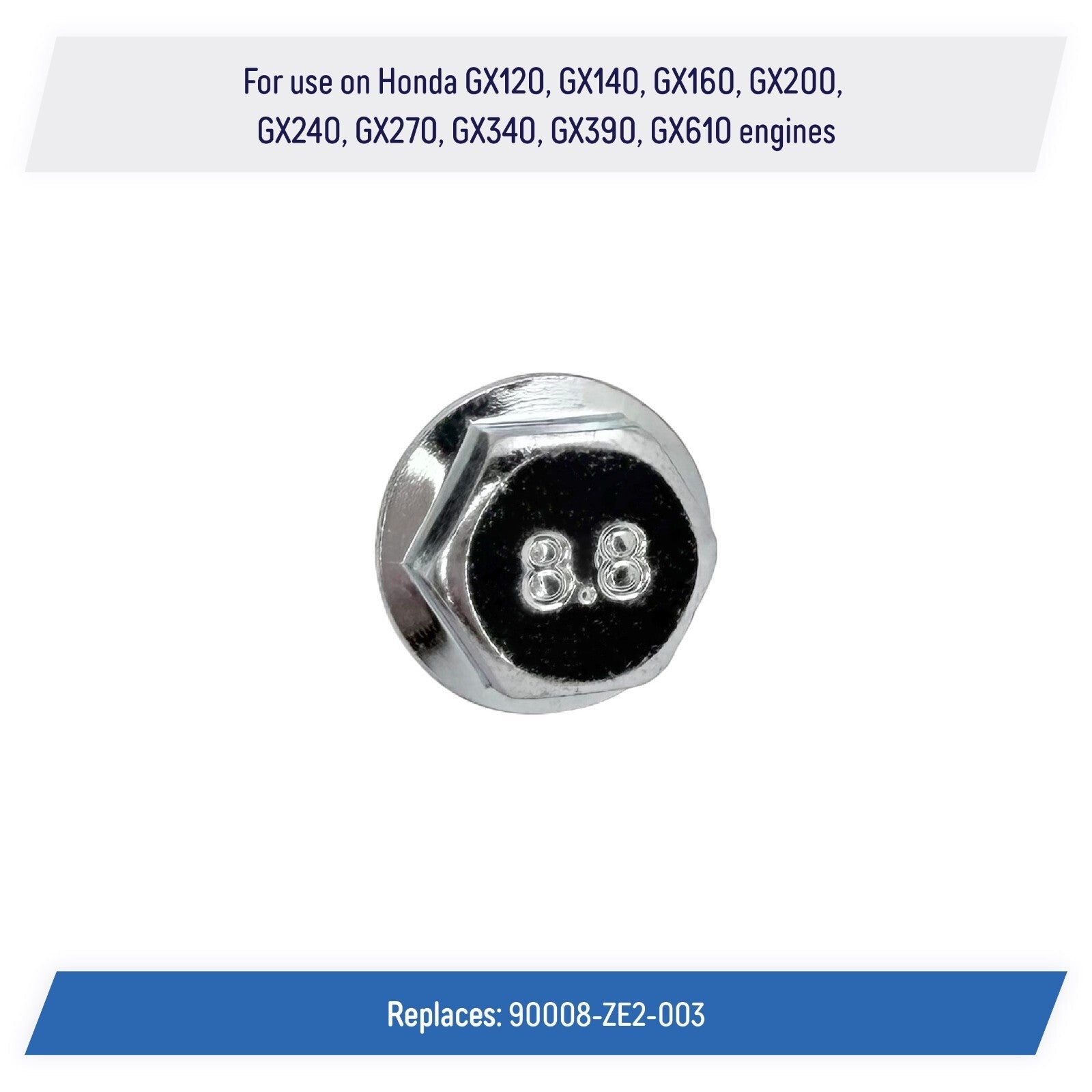 Recoil Starter Flange Bolts 6x10 for Select Honda GX Engines 90008 ZE2 003 6 Pack